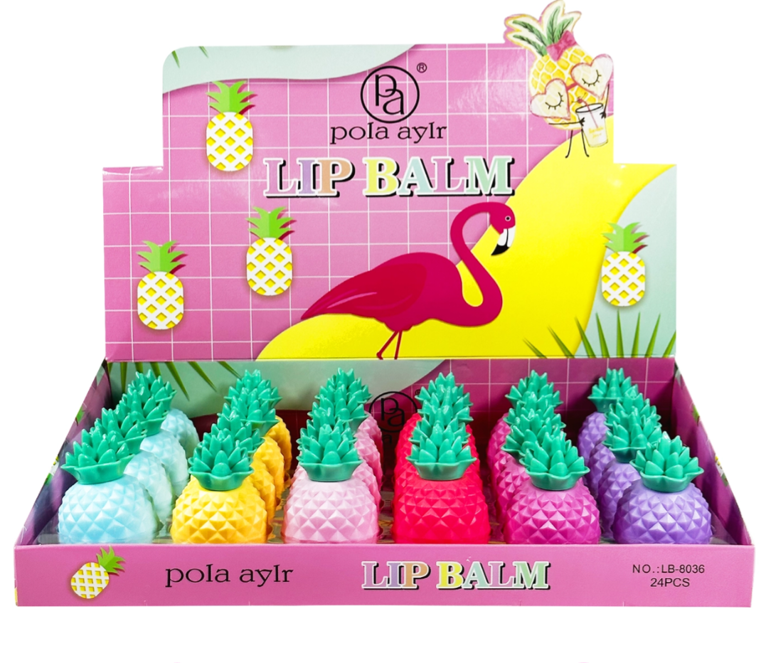 Lip balm piña 🍍 (Caja de 14 Unidades)