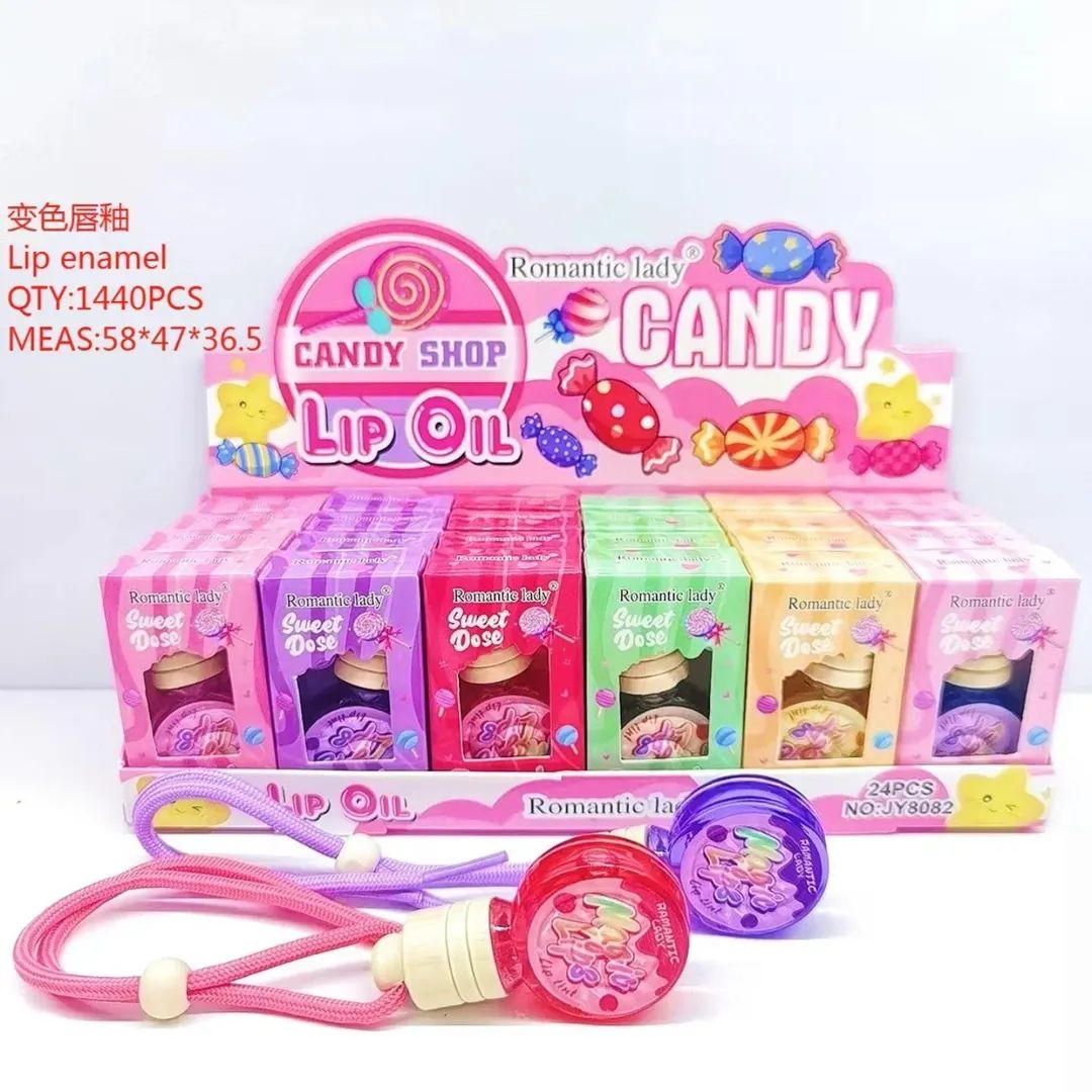 Caja de 24 Und lip oils candy 🍬