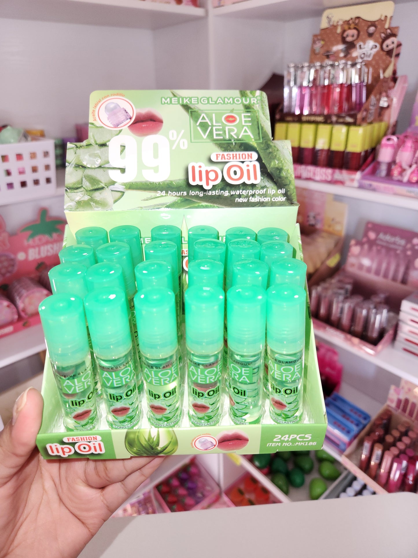 Lip oils roll-on de aloe vera- Sin ph