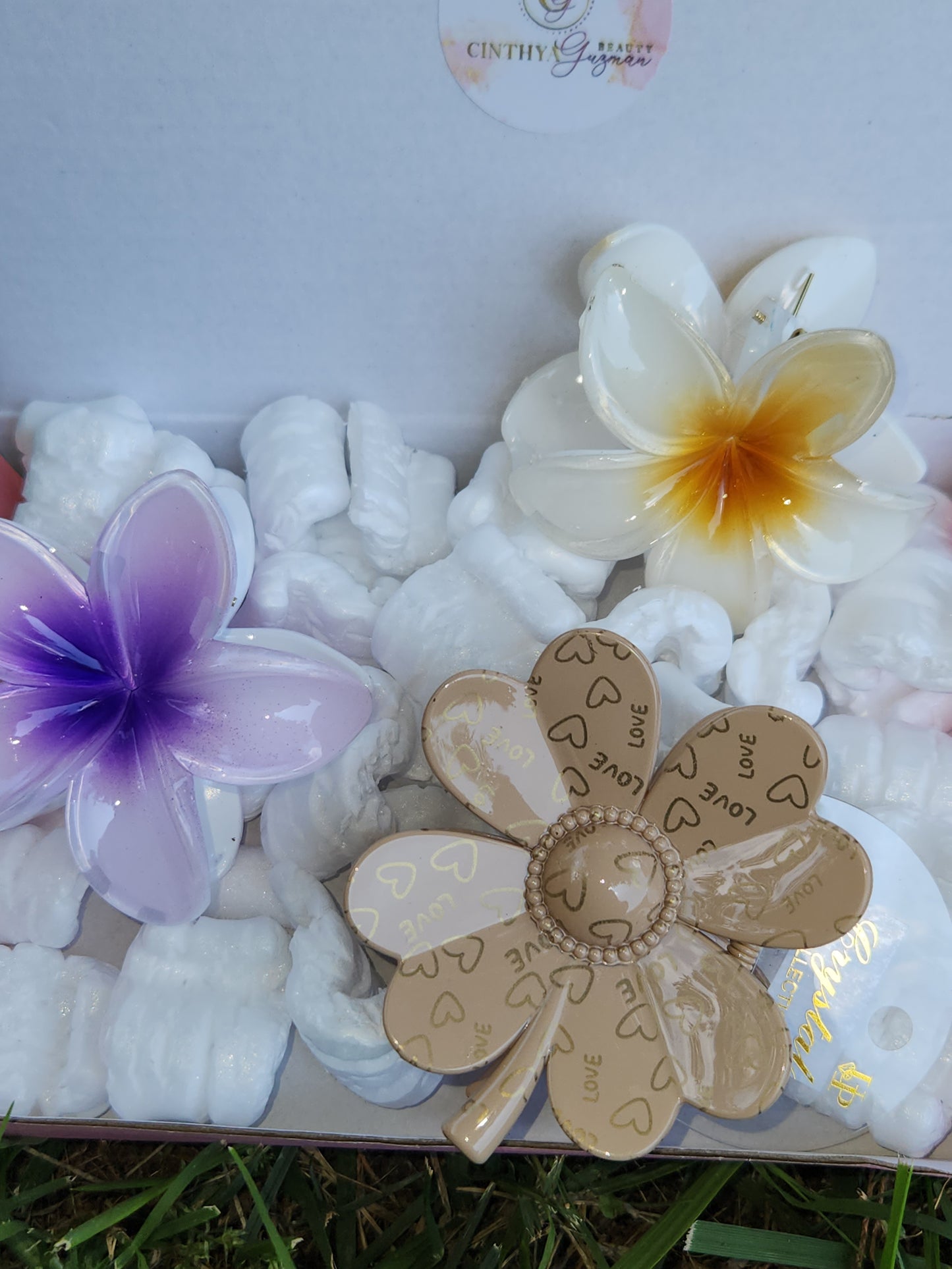 Caja de pinzas para el cabello