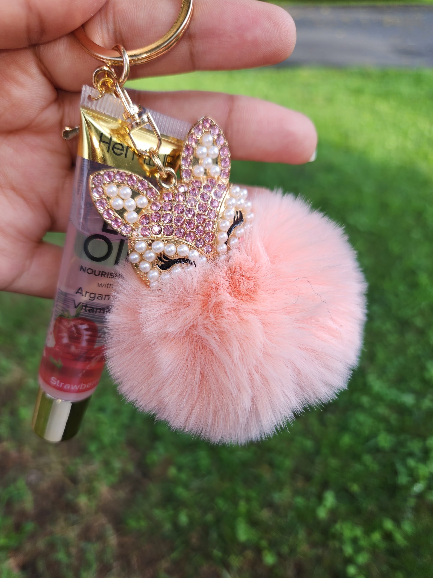 Llavero gatito + Lip gloss