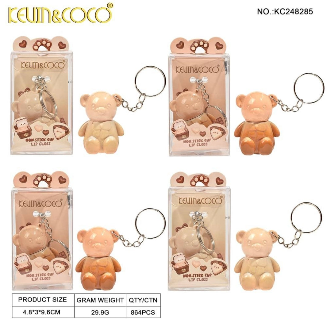 expositor de 24 unidades de brillo de labios "NON-STICK CUP" de Kevin & Coco