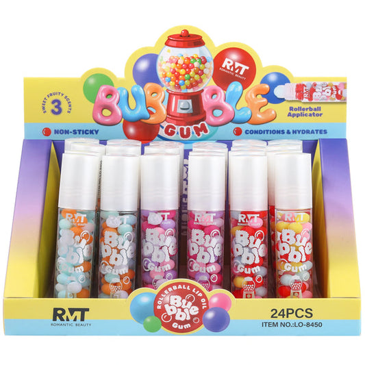 Bubble Gum Roll-On Lip Oil