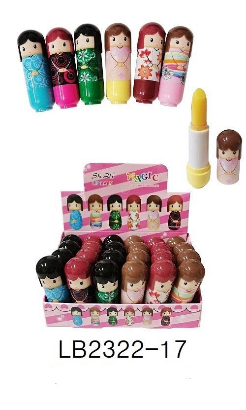 Lip balm muñeca( Caja 24 Unidades)