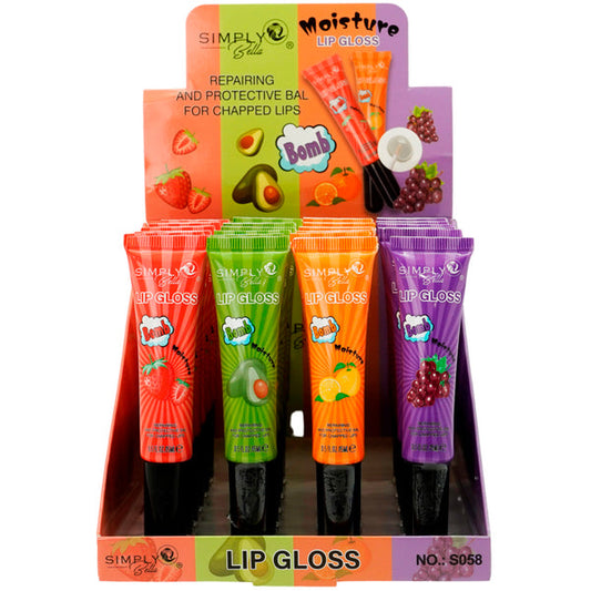 "Bomb" Moisture Lip Gloss de Simply Bella.