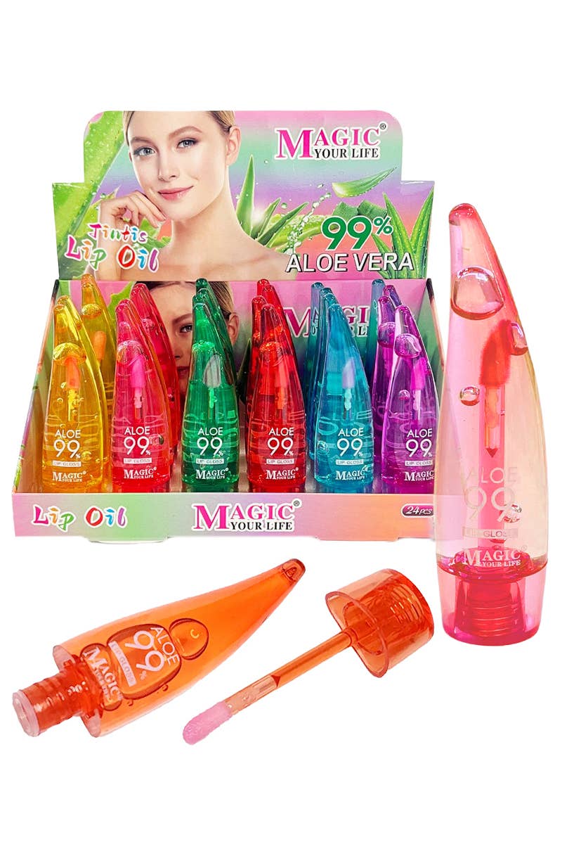 Magic aloe vera lip oils