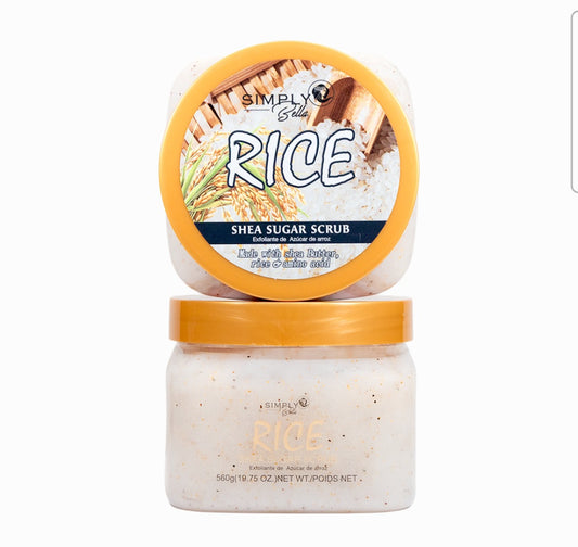 Simply Bella Rice Shea Sugar Scrub for Face and Body