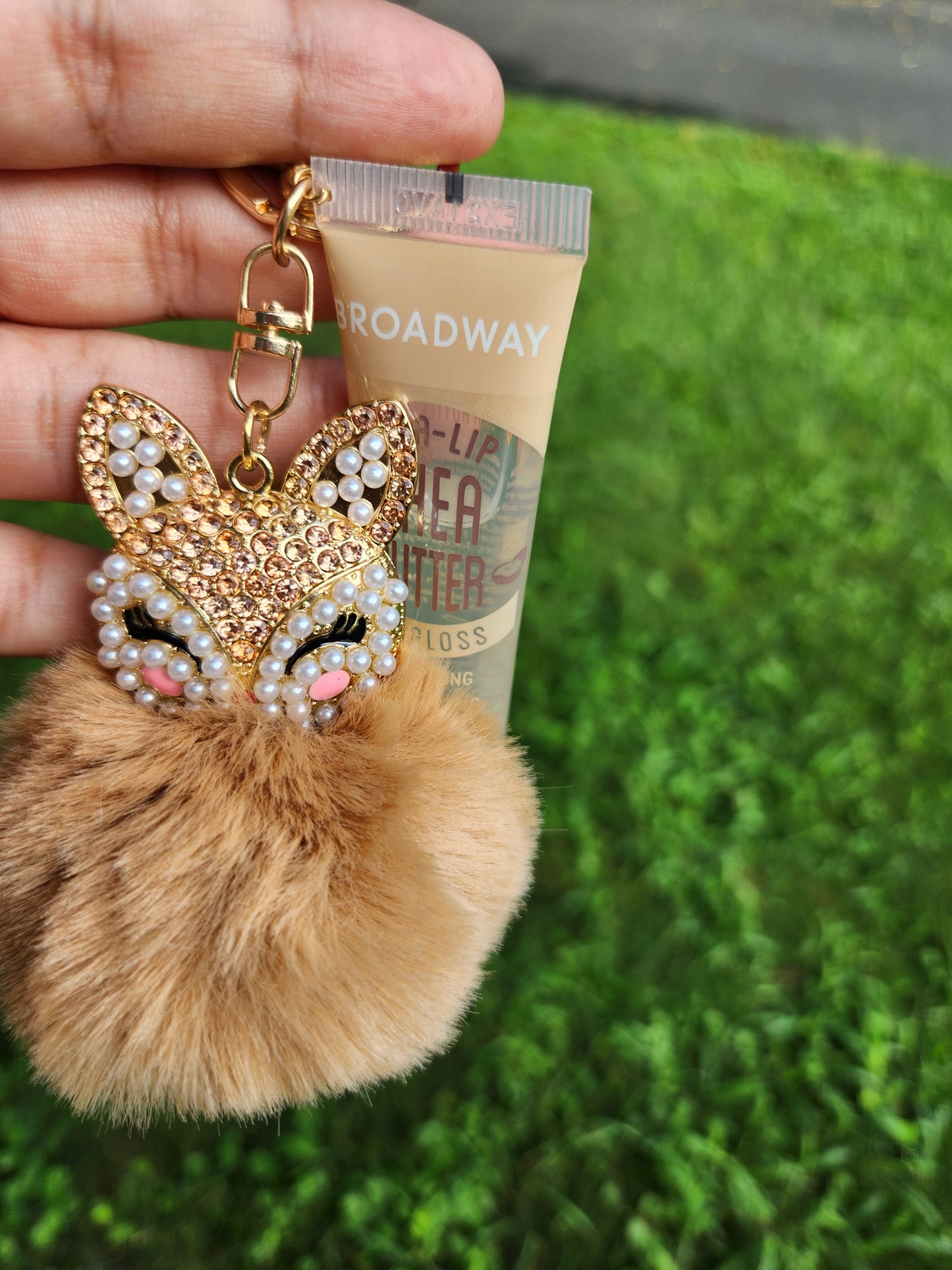 Llavero gatito + Lip gloss