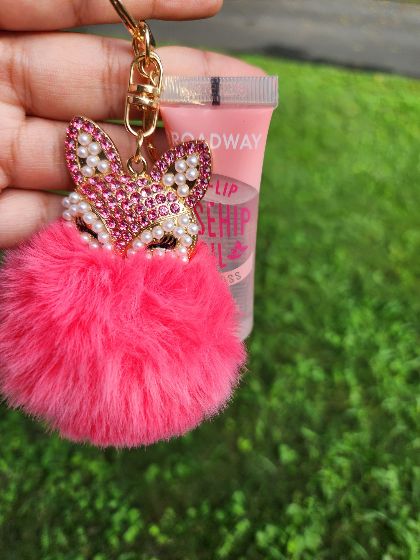 Llavero gatito + Lip gloss