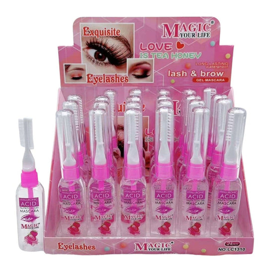 Mascara transparente ácido Hialurónico ( Caja de 24 Unidades)