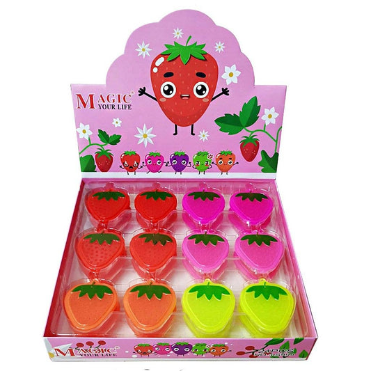 Lip balm fresa 🍓 de colores( Caja de 24 Unidades)